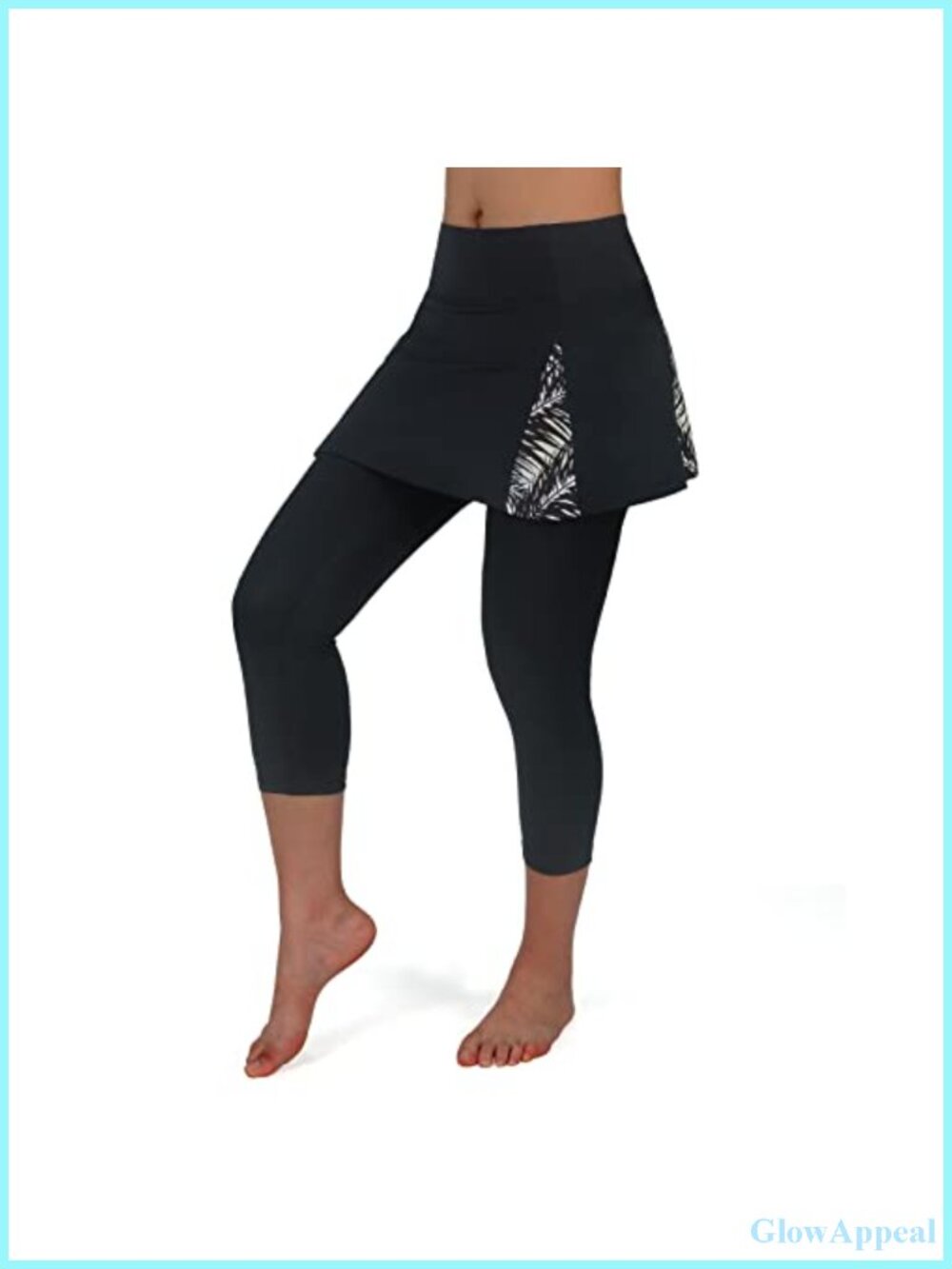 Skirted Leggings for Women High Waist Athletic Tennis Skort with Pockets